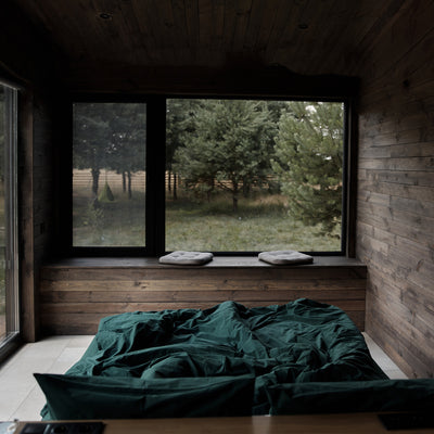 Bettbezug "Wald" (gewaschene Baumwolle)