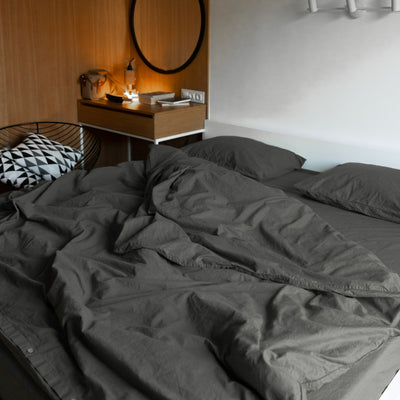Duvet Cover "Stone" (Washed cotton)